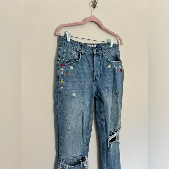We the free free people embroidered fruit jeans - Picture 2 of 7
